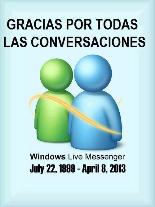 gracias por todas esas conversaciones windows live messenger