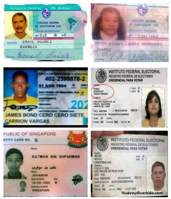 imagenes de ifes credenciales con nombres de personas chistosos divertidos