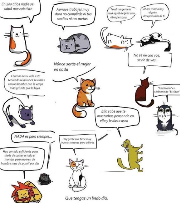 gatitos pesimistas web comic