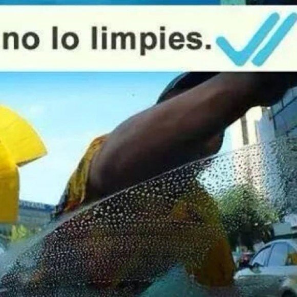 no lo limpies limpiaparabrisas