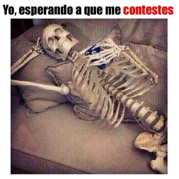 yo esperando a que me contestes celular