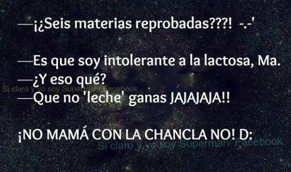 no leche ganas materias reprobadas