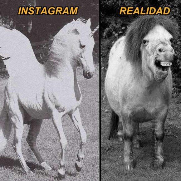 fotos de instagram vs realidad