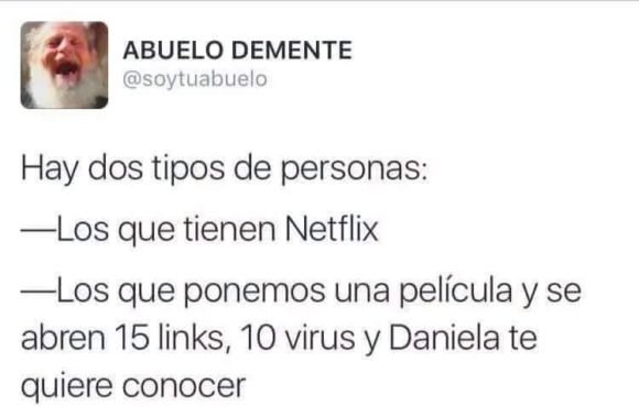 dos tipos de personas netflix y miles de links