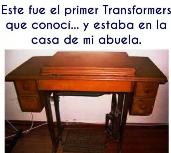 transformer casa de mi abuela maquina coser